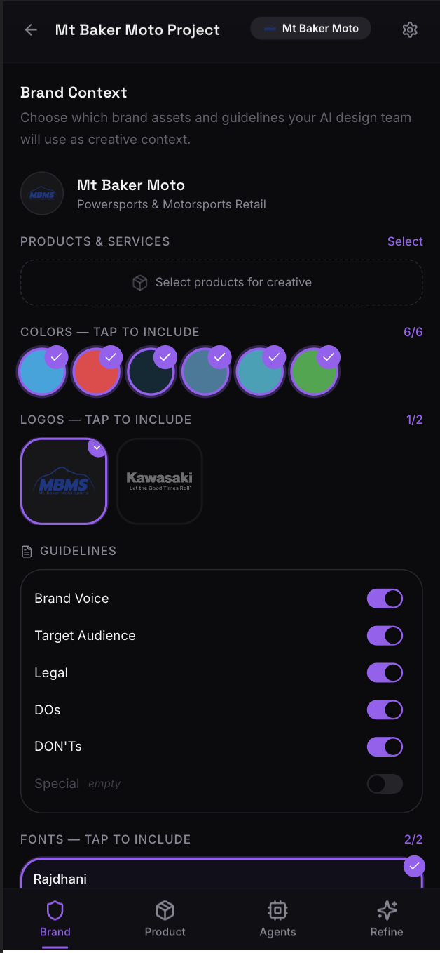 Brand.Design mobile — Context