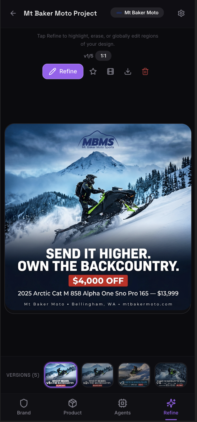 Brand.Design mobile — Refine