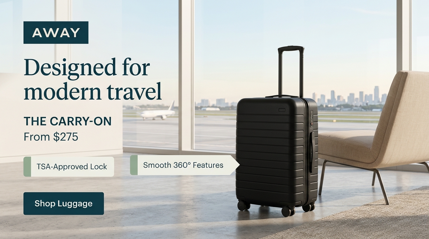 Away creative generated by Brand.Design AI