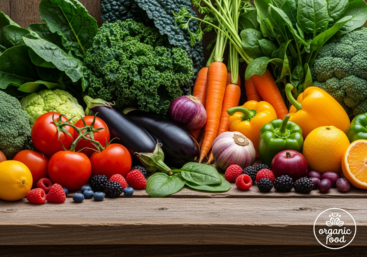 Organic food brand creative