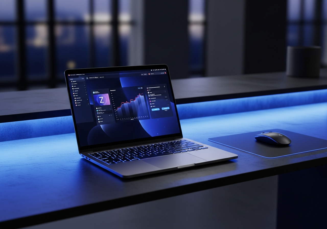 Tech startup brand creative