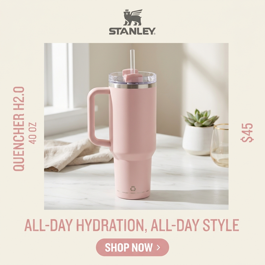 Stanley Quencher H2.0 original ad